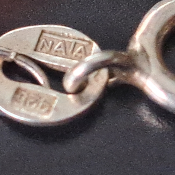 Sterling silver necklace with gorgeous large coin freshwater pearl pendant 3 - Picture 5 of 5